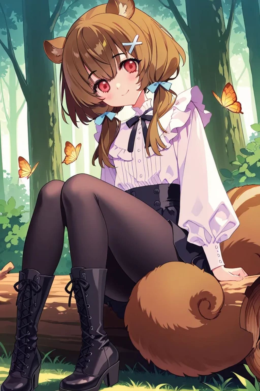 シルちゃんの森CARNELIAN風タッチ《おいでよ どうぶつの娘SeaArt》