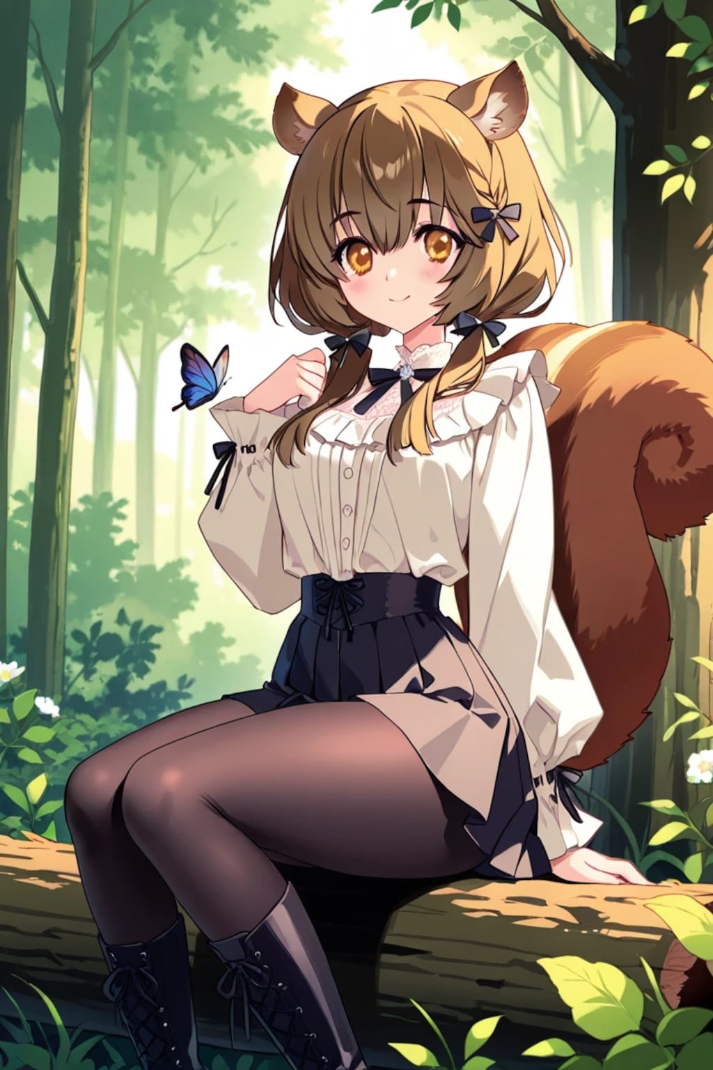 シルちゃんの森CARNELIAN風タッチ《おいでよ どうぶつの娘SeaArt》