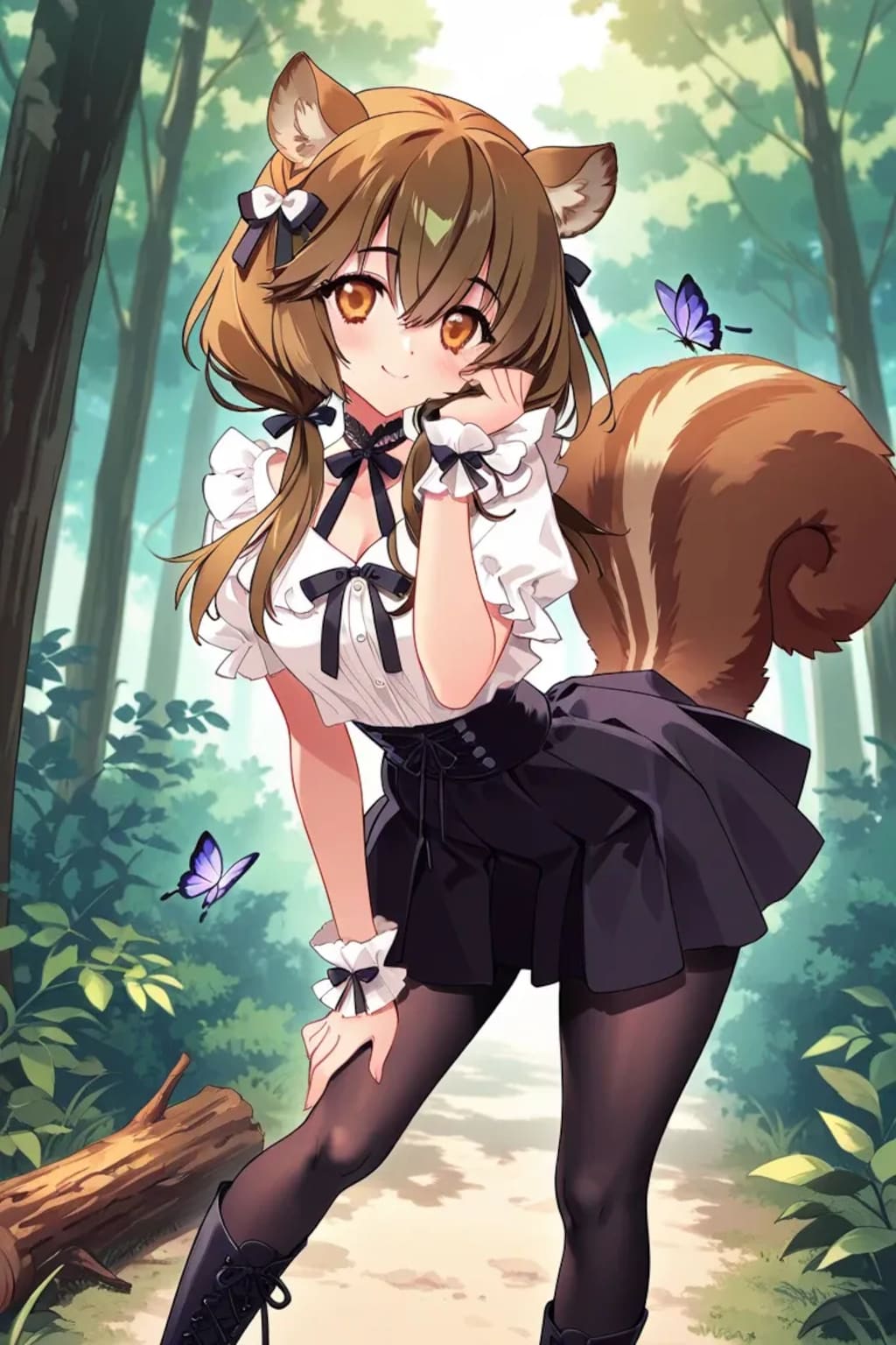 シルちゃんの森CARNELIAN風タッチ《おいでよ どうぶつの娘SeaArt》