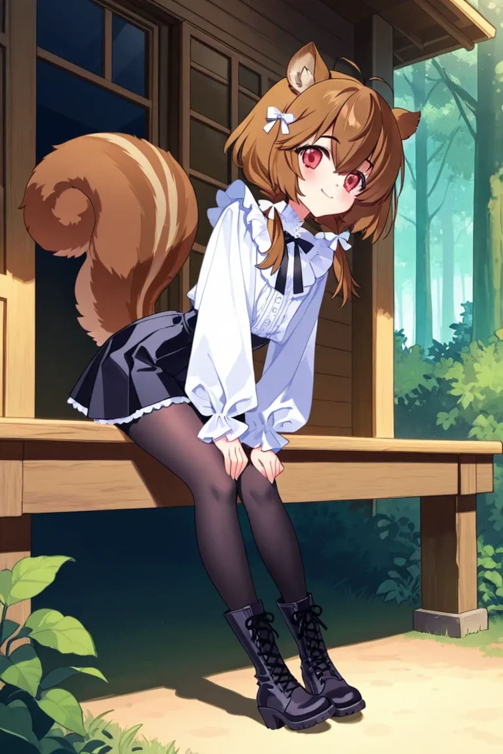 シルちゃんの森CARNELIAN風タッチ《おいでよ どうぶつの娘SeaArt》