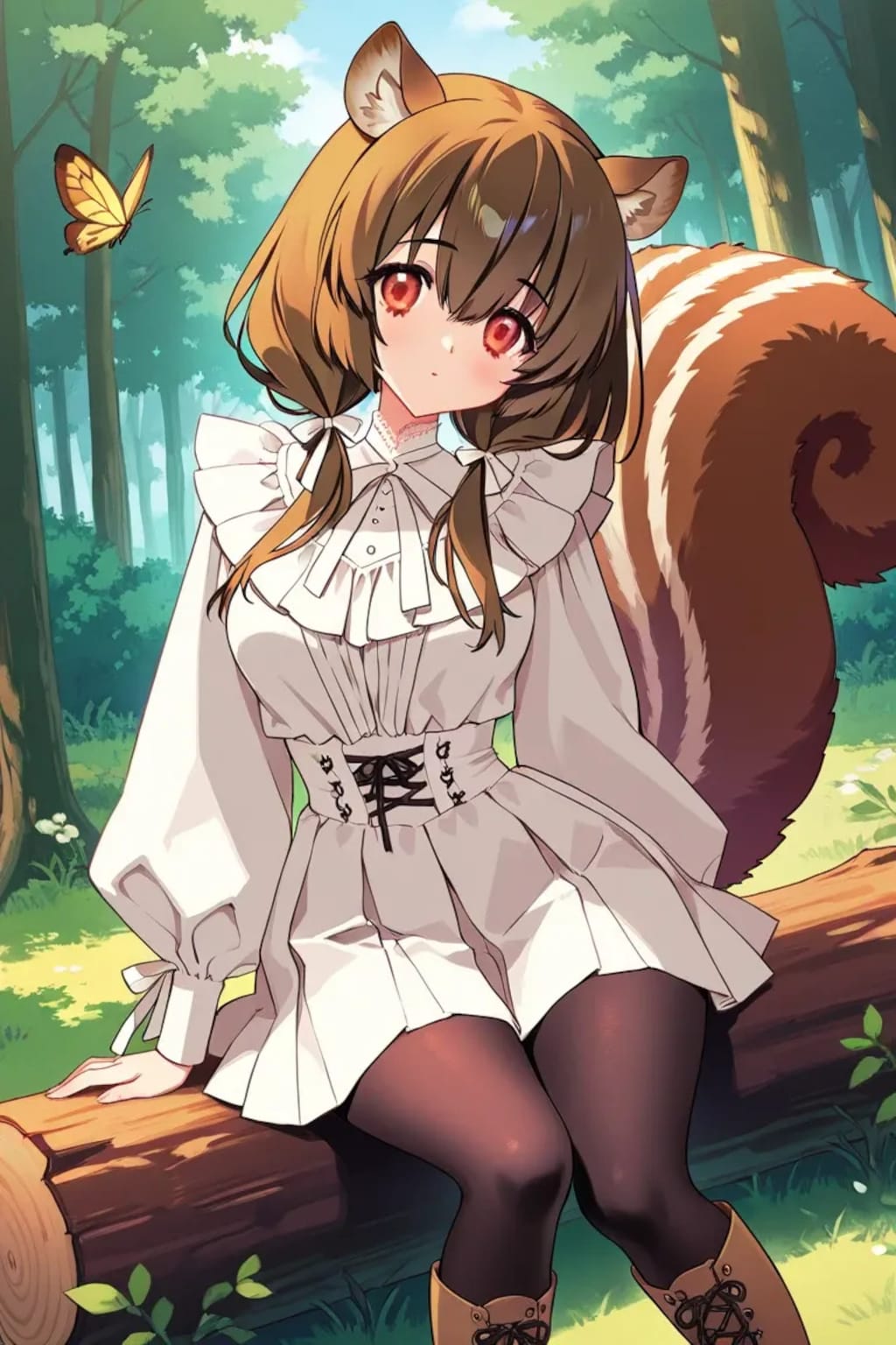 シルちゃんの森CARNELIAN風タッチ《おいでよ どうぶつの娘SeaArt》