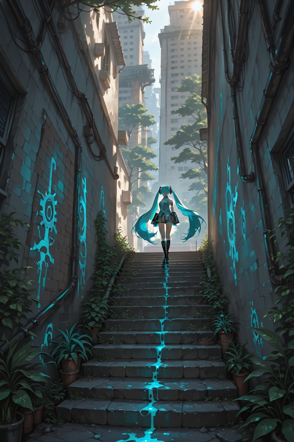 魔法都市の廃墟 | の人気AIイラスト・グラビア