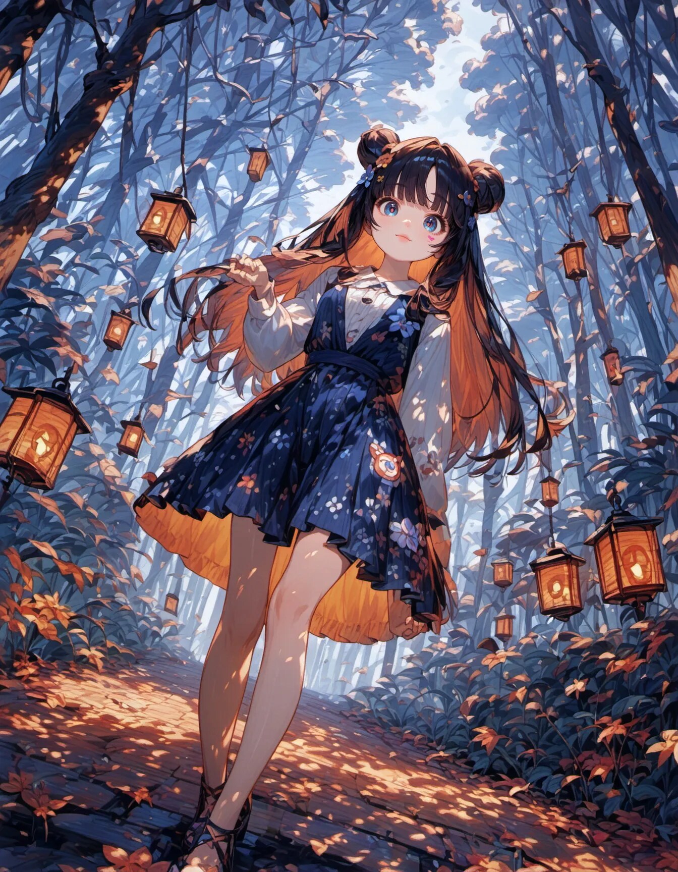 Walk of the Floating Lanterns | の人気AIイラスト・グラビア