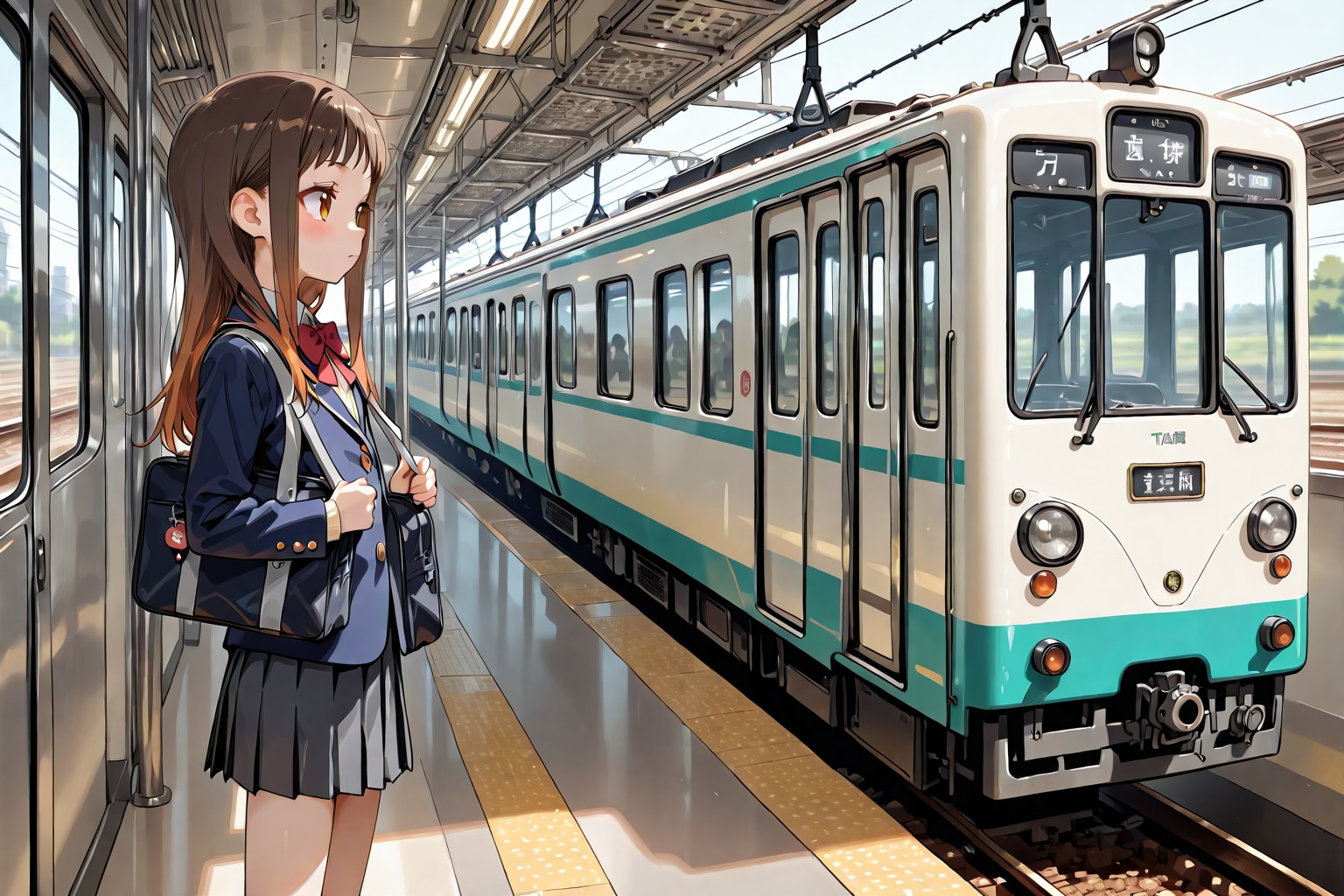 通学 | の人気AIイラスト・グラビア