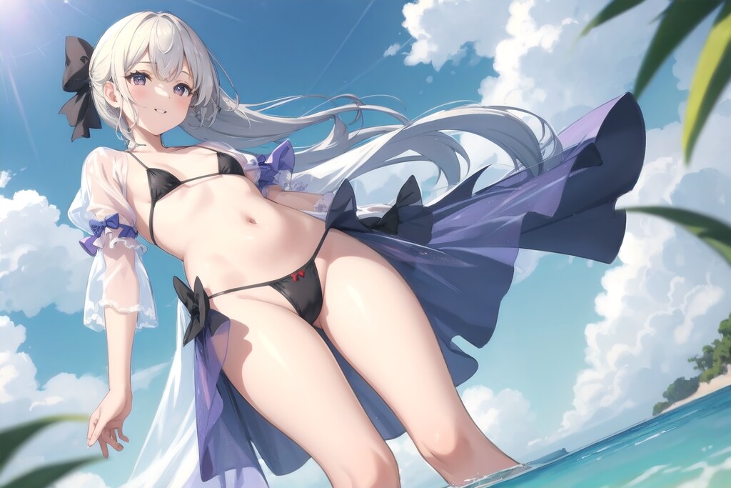 黒マイクロビキニ