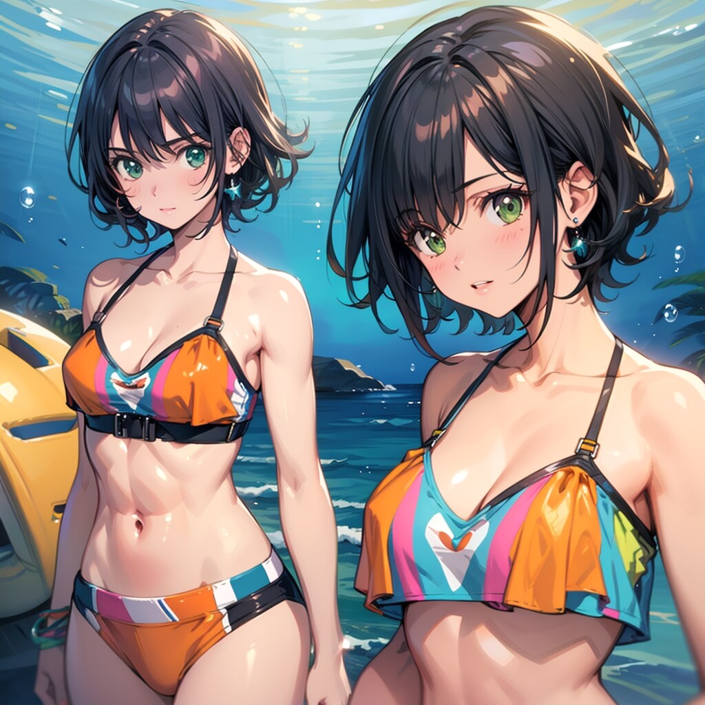 ショートカット筋肉女子