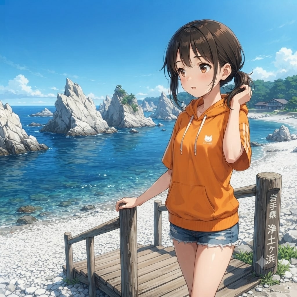 岩手県：浄土ヶ浜（×）