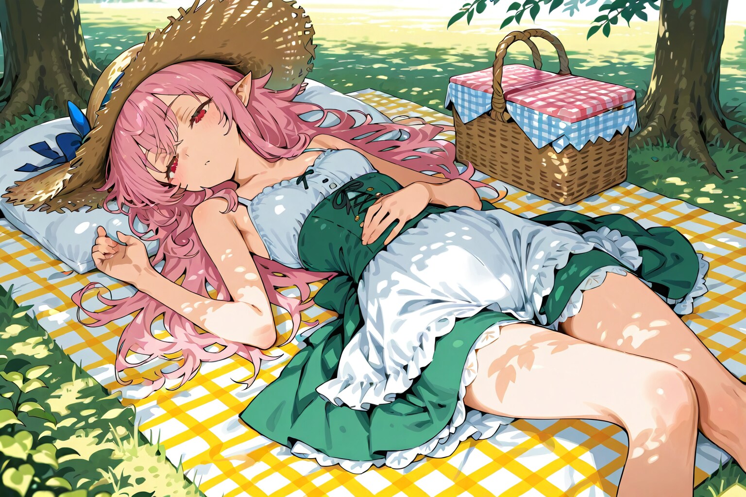 I think I ate too much... | の人気AIイラスト・グラビア