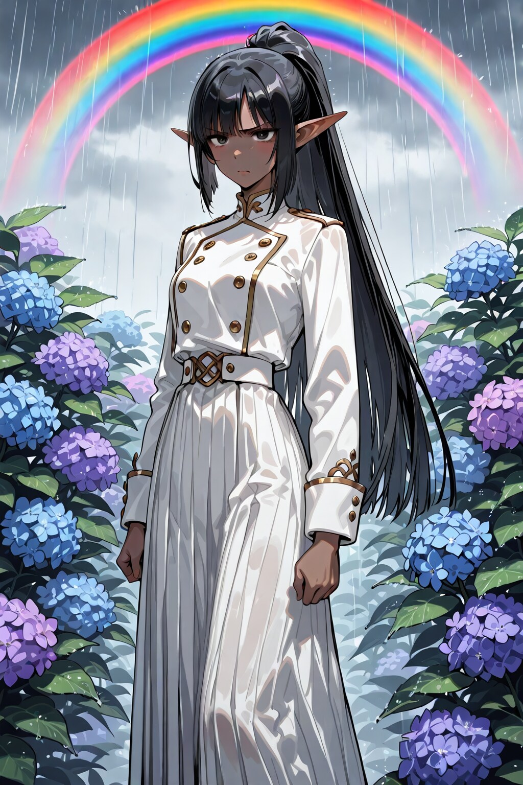 恵みの雨と虹