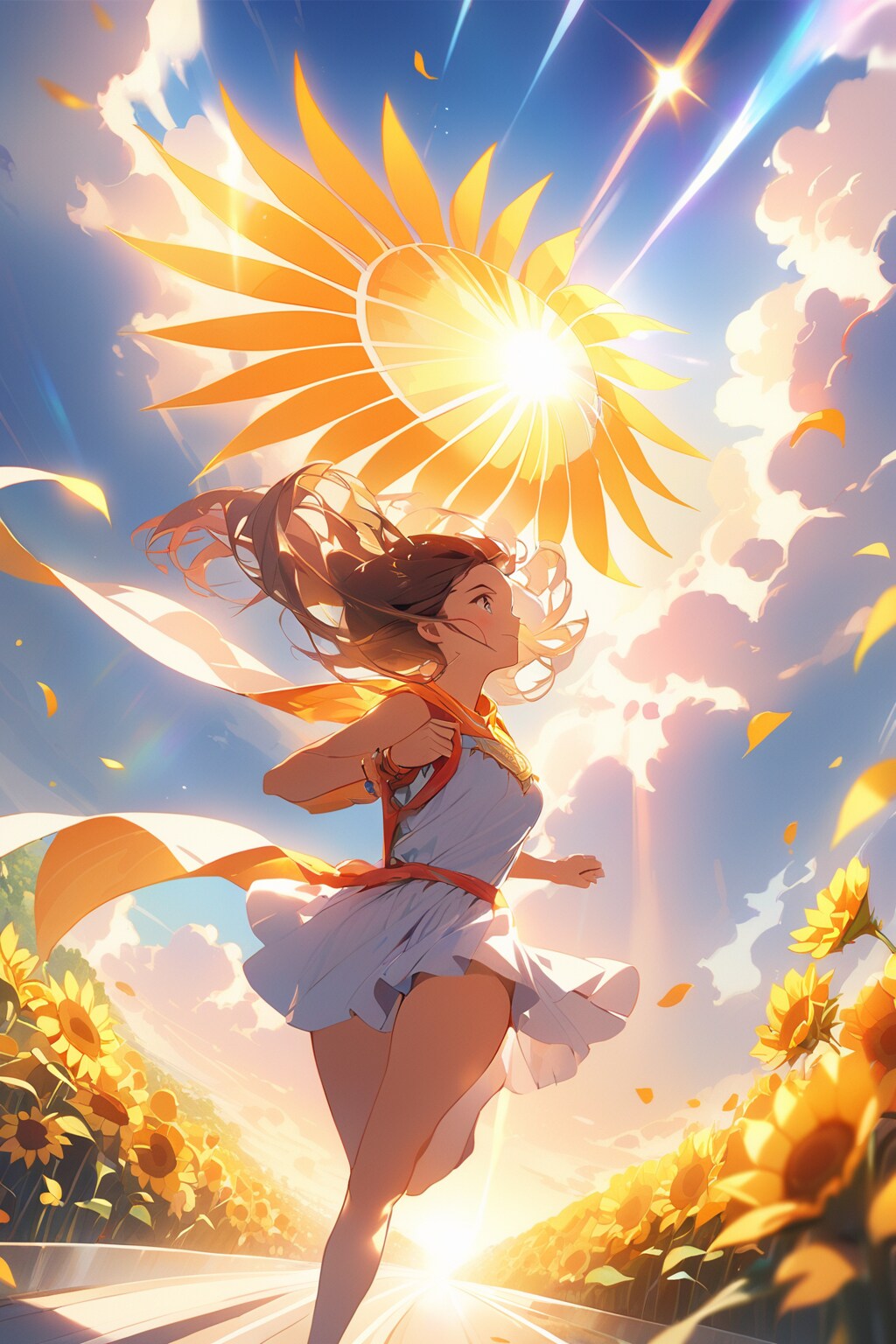 太陽に向かって | の人気AIイラスト・グラビア