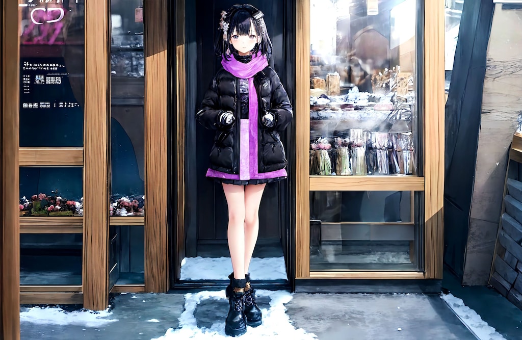 街角の小さなお店の看板娘