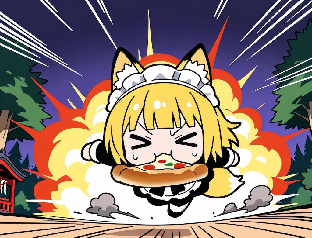 🦊⛩️ジ エンド オブ おピッツァメイド稲荷神社⛩️🦊〜Nano Bananaを添えて〜