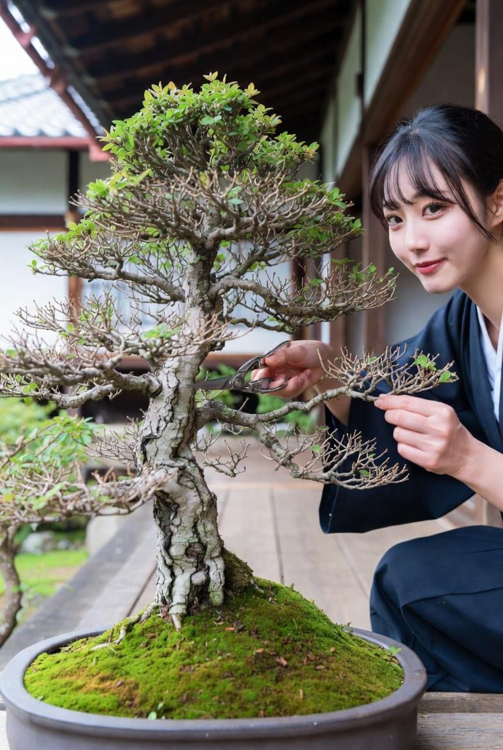 盆栽女子