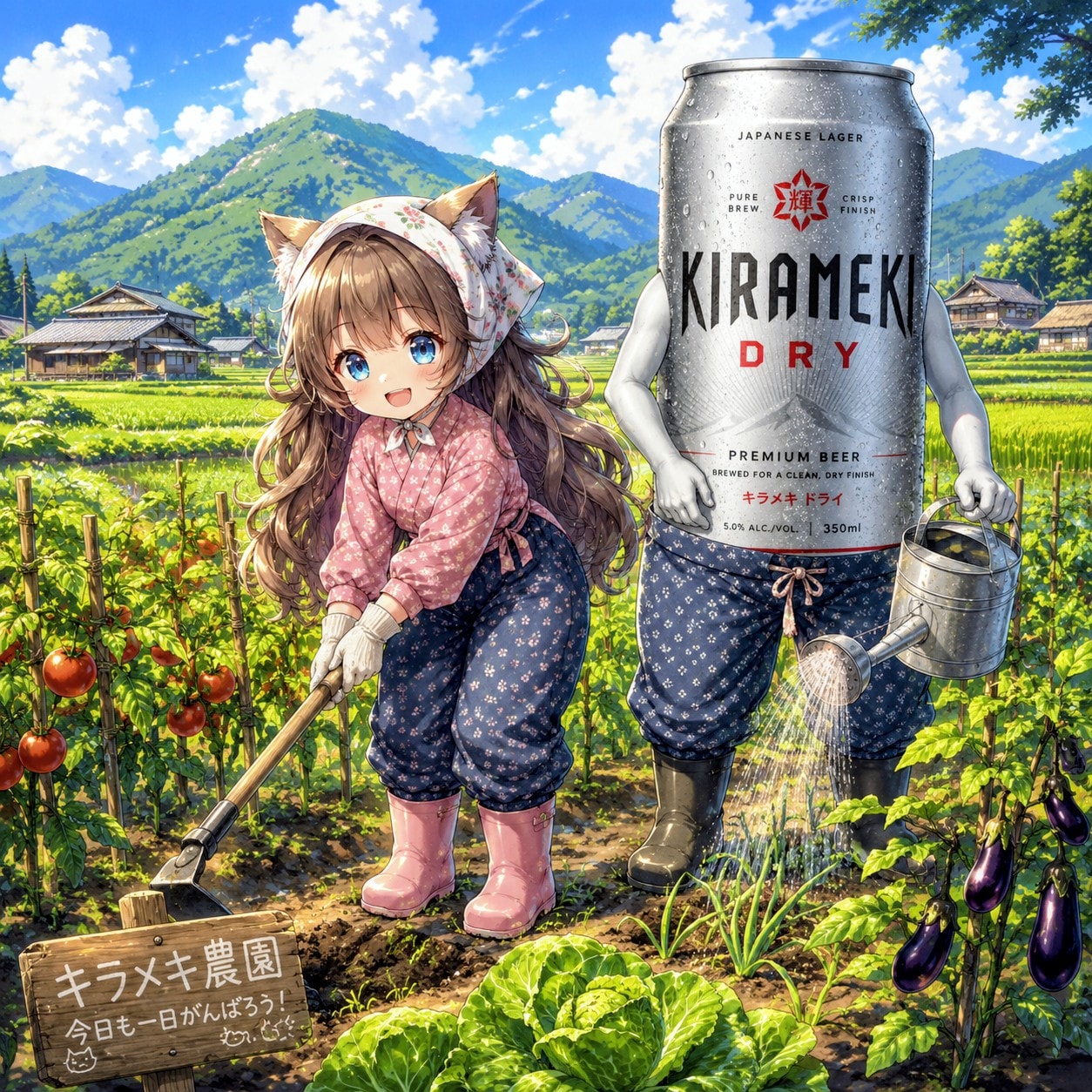 モンペ姿の小さな女の子