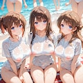 濡れシャツ 3枚目