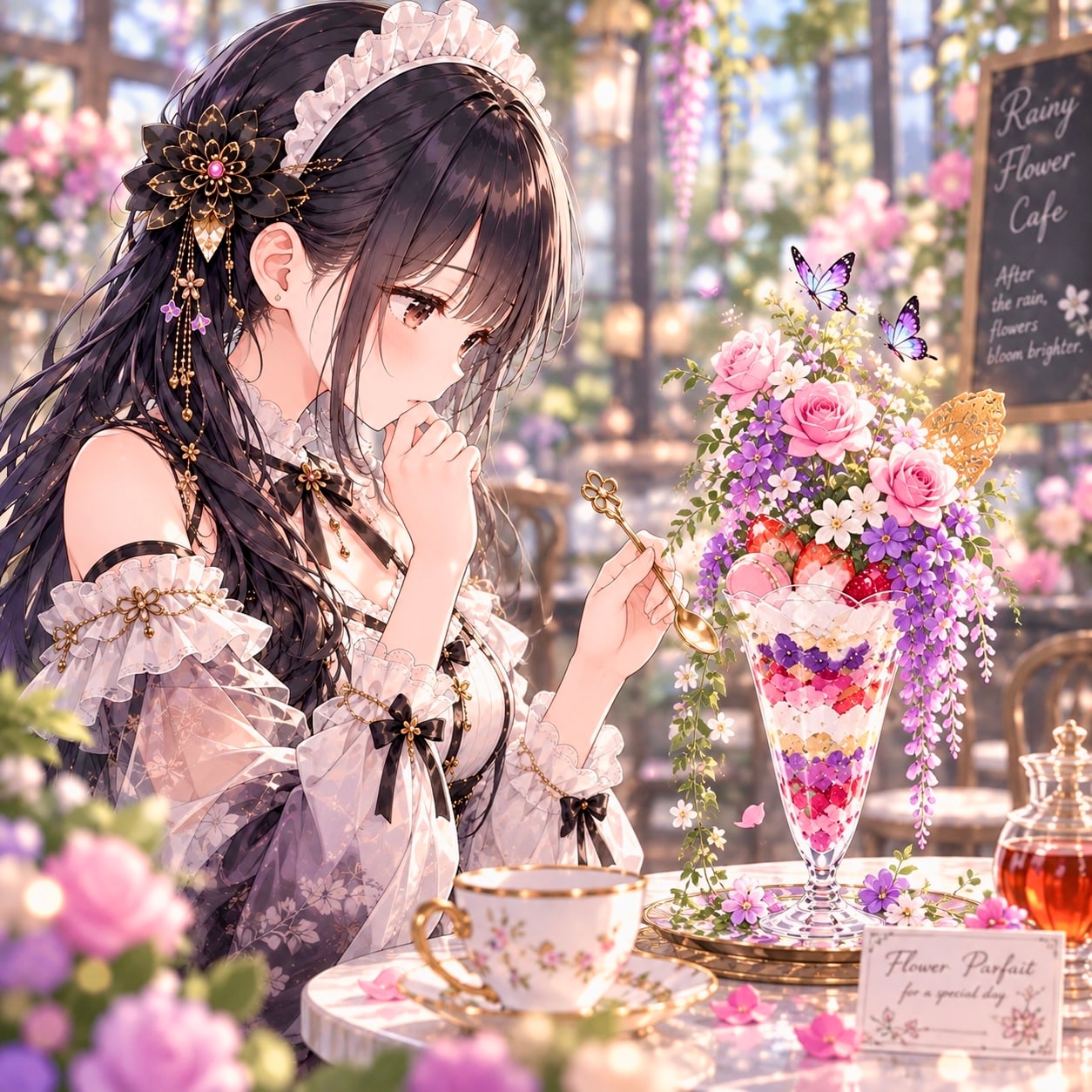 パフェが開花しました | の人気AIイラスト・グラビア