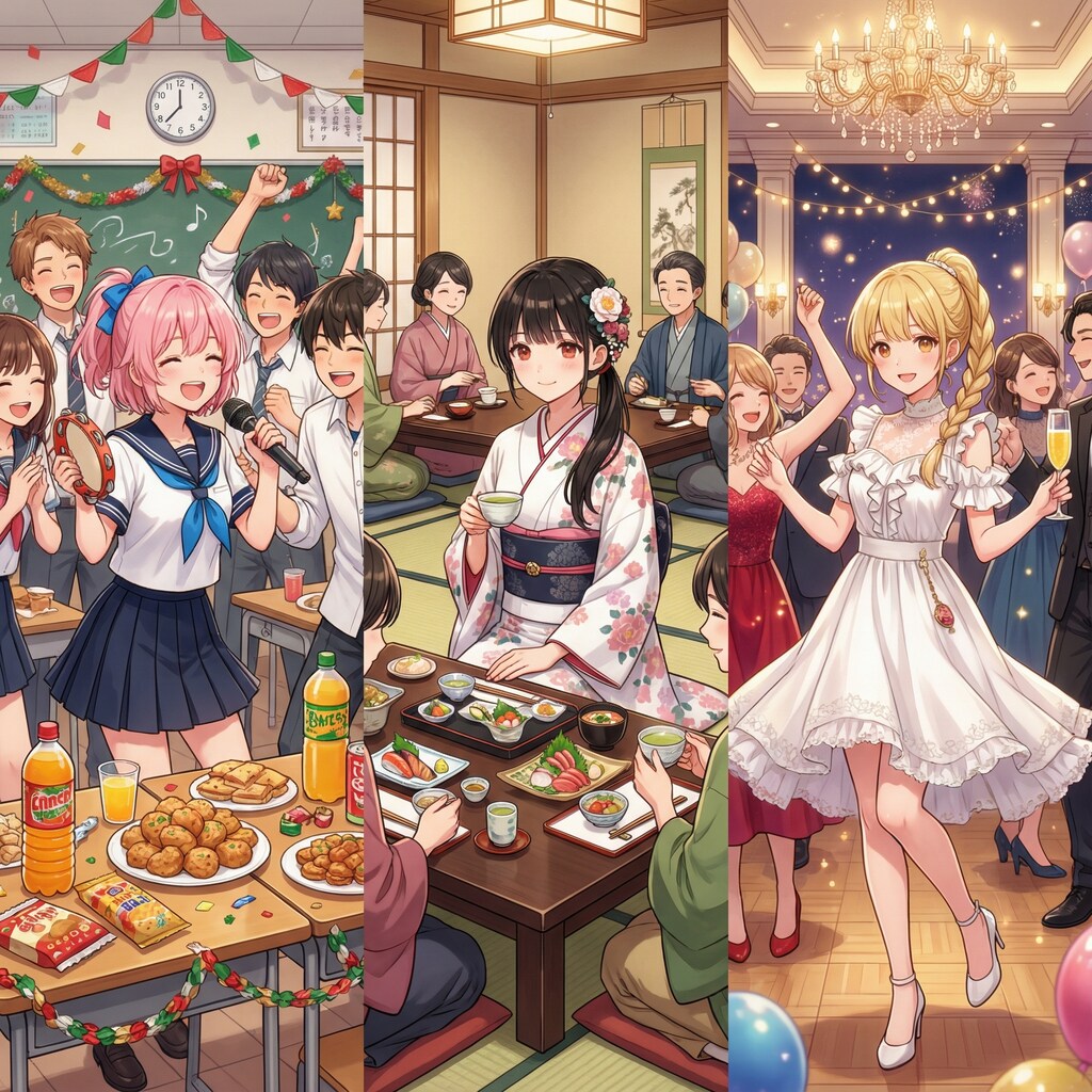 それぞれの忘年会