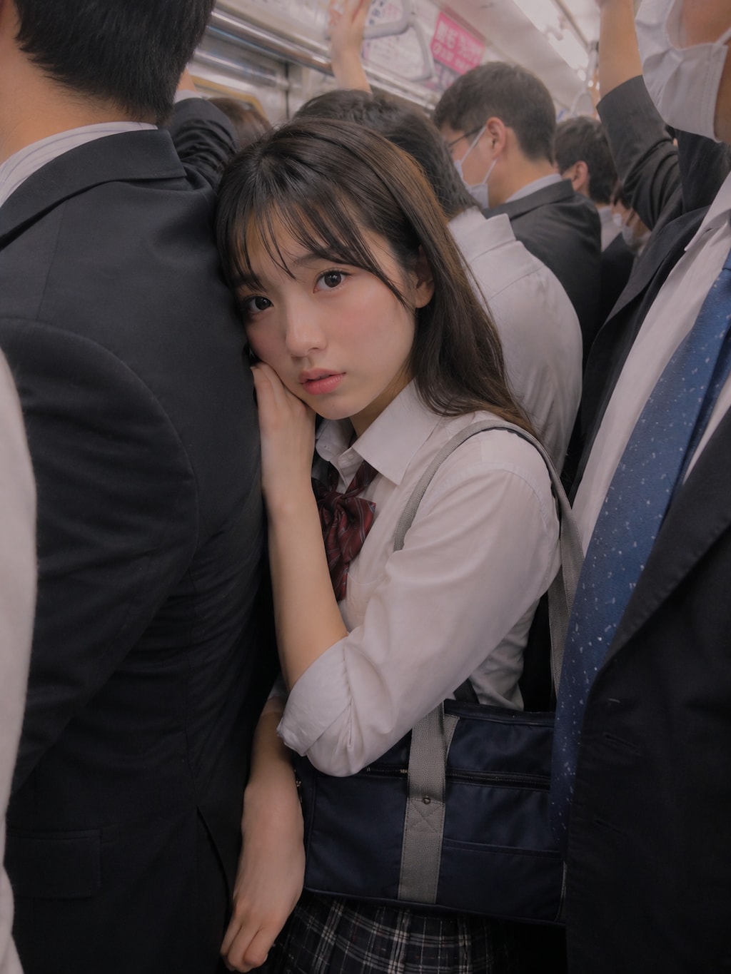 満員電車の女の子