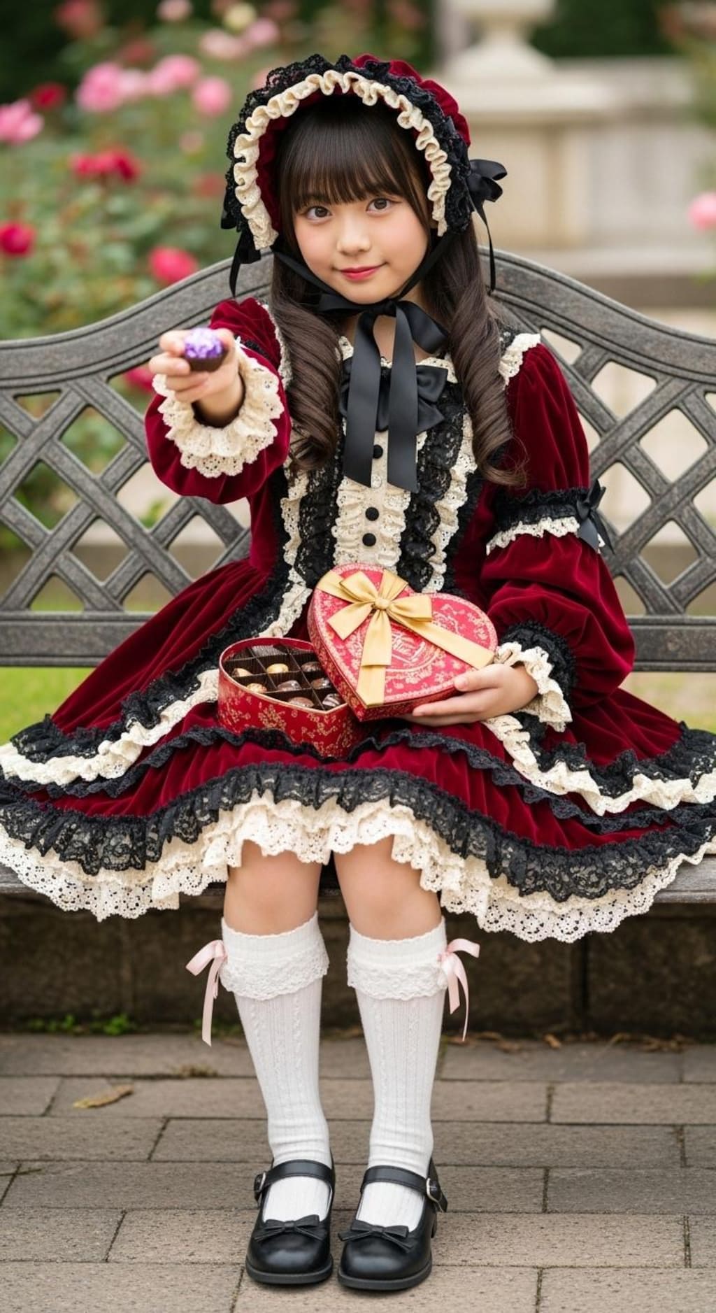 ヴァレンティヌス低年齢ゴスロリ好きのお兄様へ003《チョコをどうぞ》