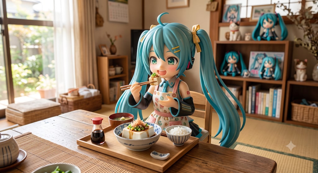 今日のお昼は冷ややっこです