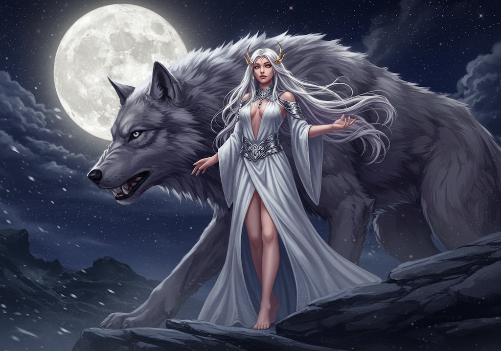 月の女神とフェンリル