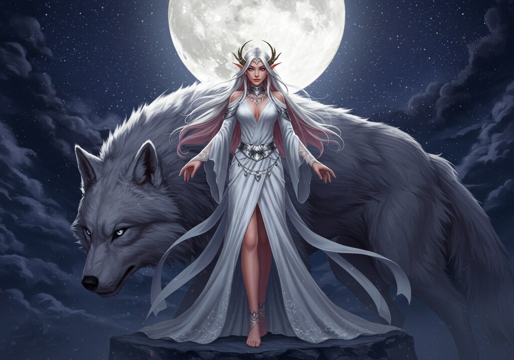 月の女神とフェンリル