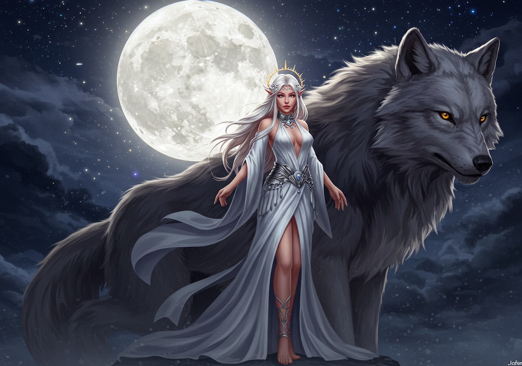 月の女神とフェンリル