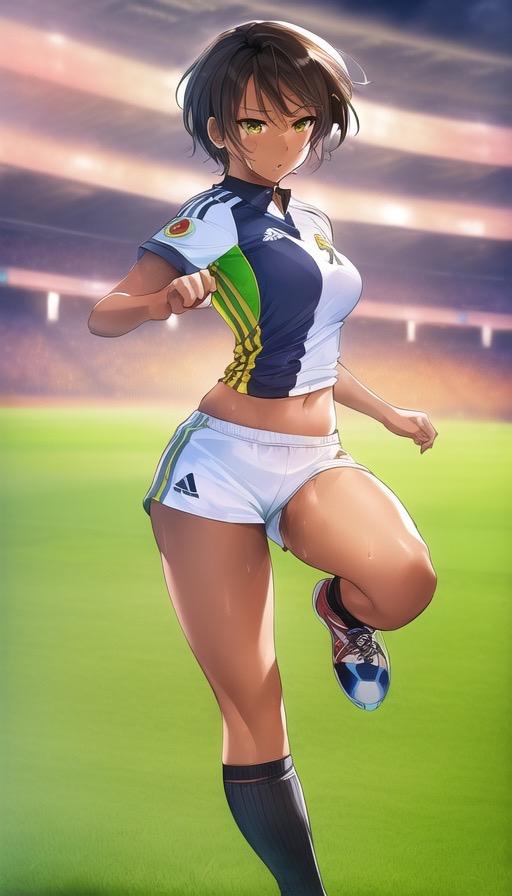 褐色スポーツギャル14