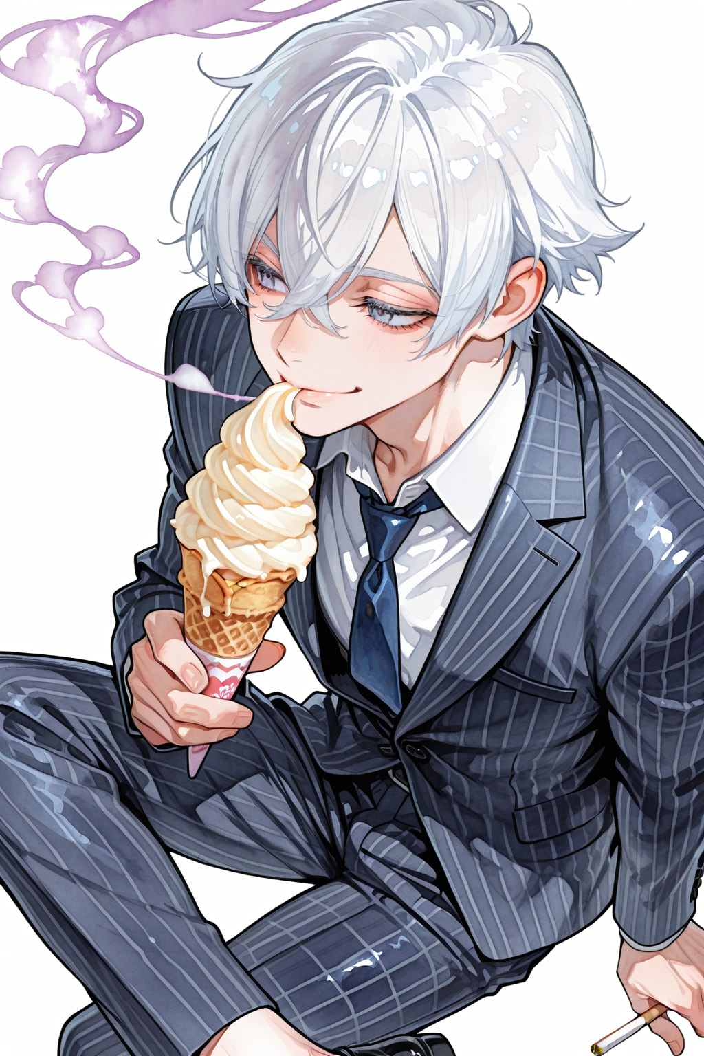 ソフトクリーム煙草にあうみたいですｗ