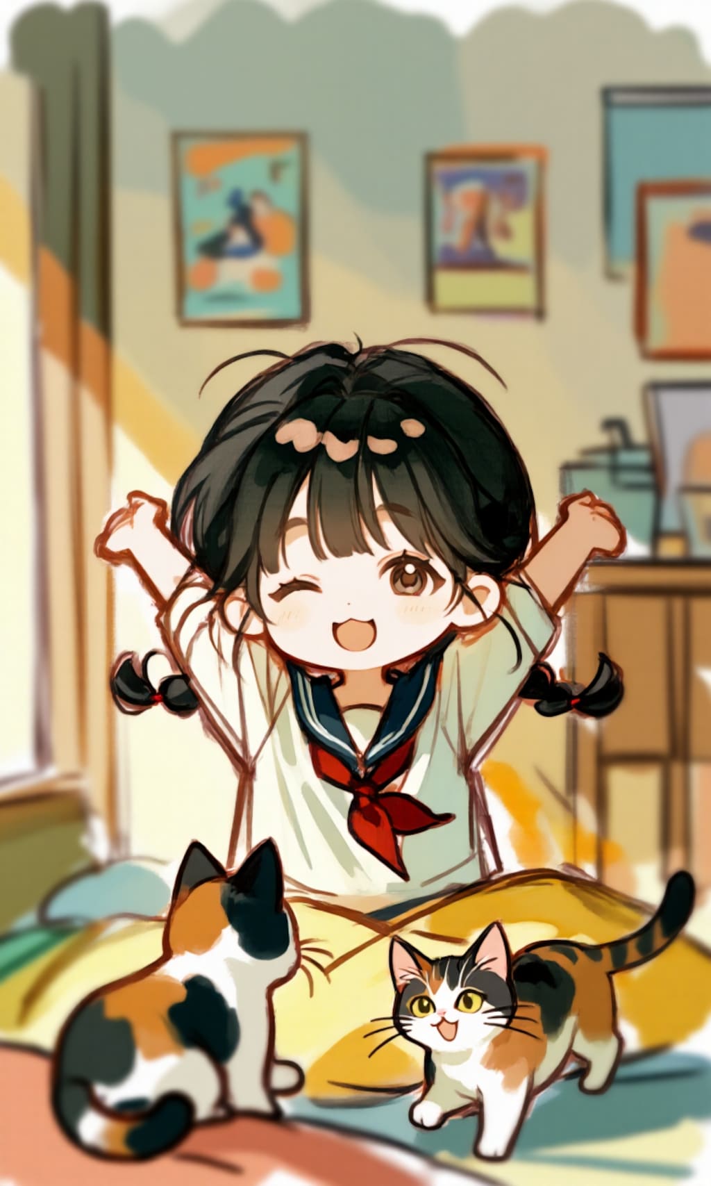 晴れた