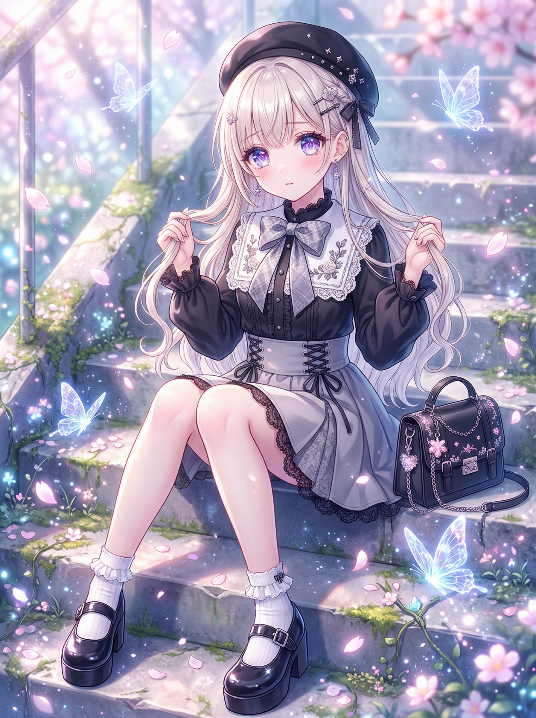 灰階の麗しき乙女