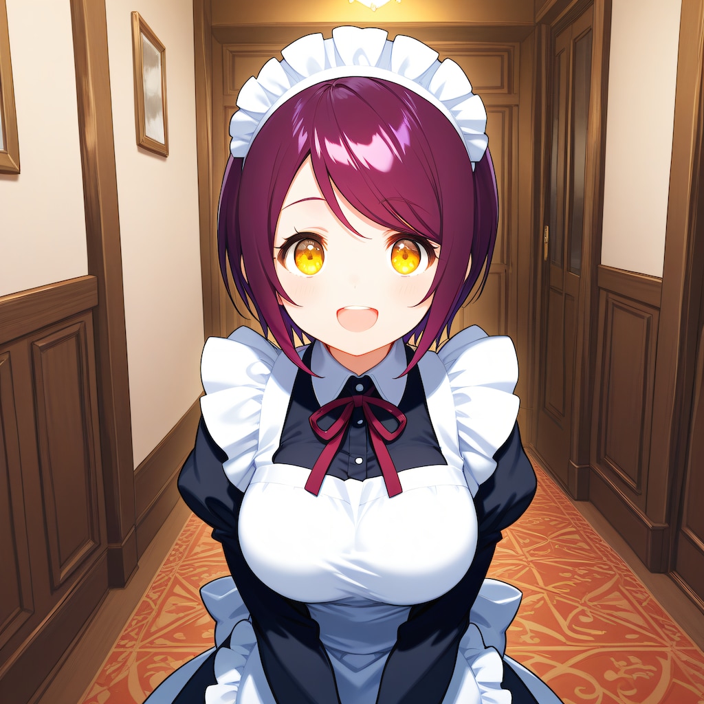 おはようございます（挨拶メイドの芽衣ちゃん）