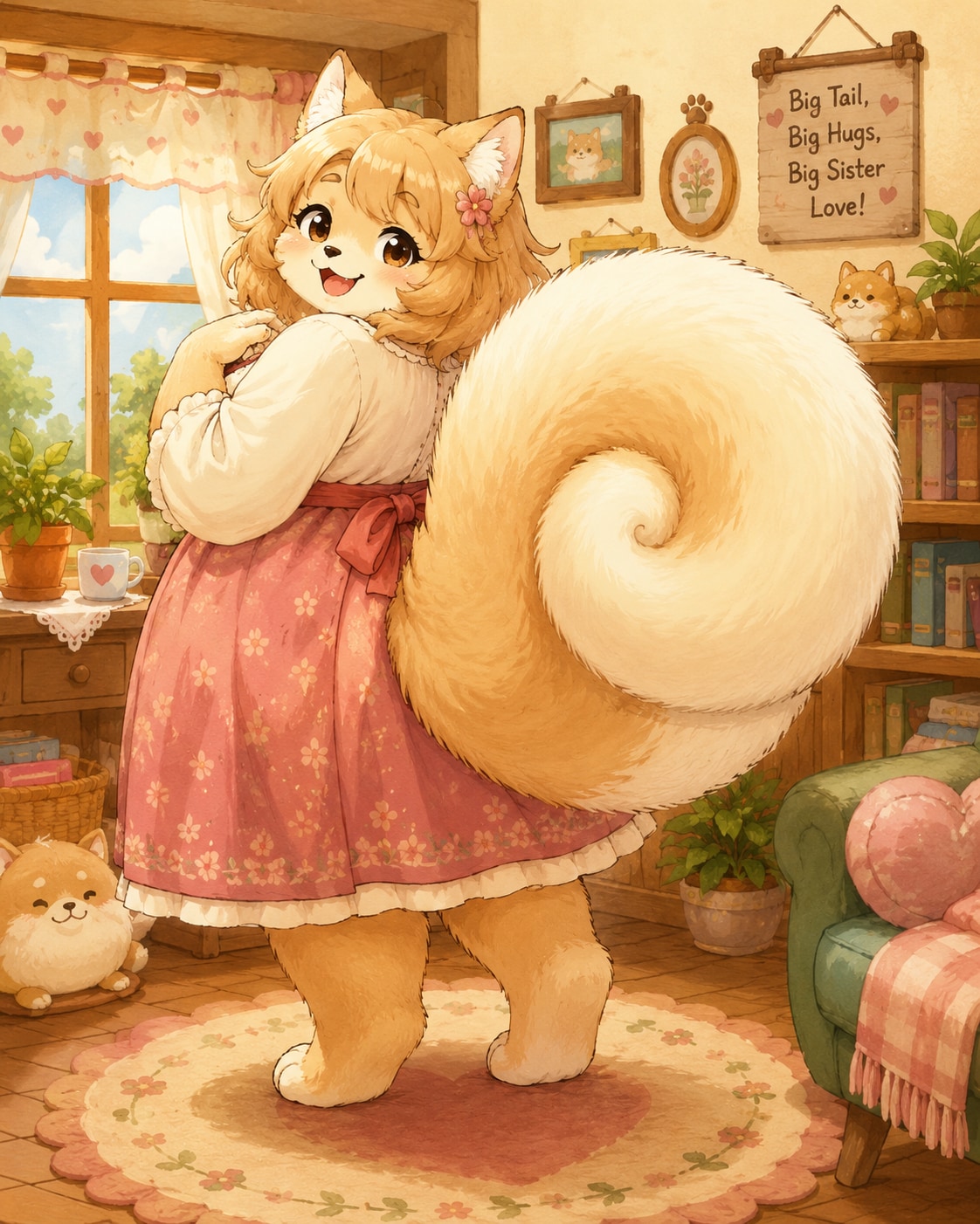 ふわふわしっぽのおねえさん | の人気AIイラスト・グラビア