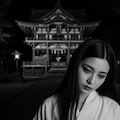 深夜の白装束 3枚目