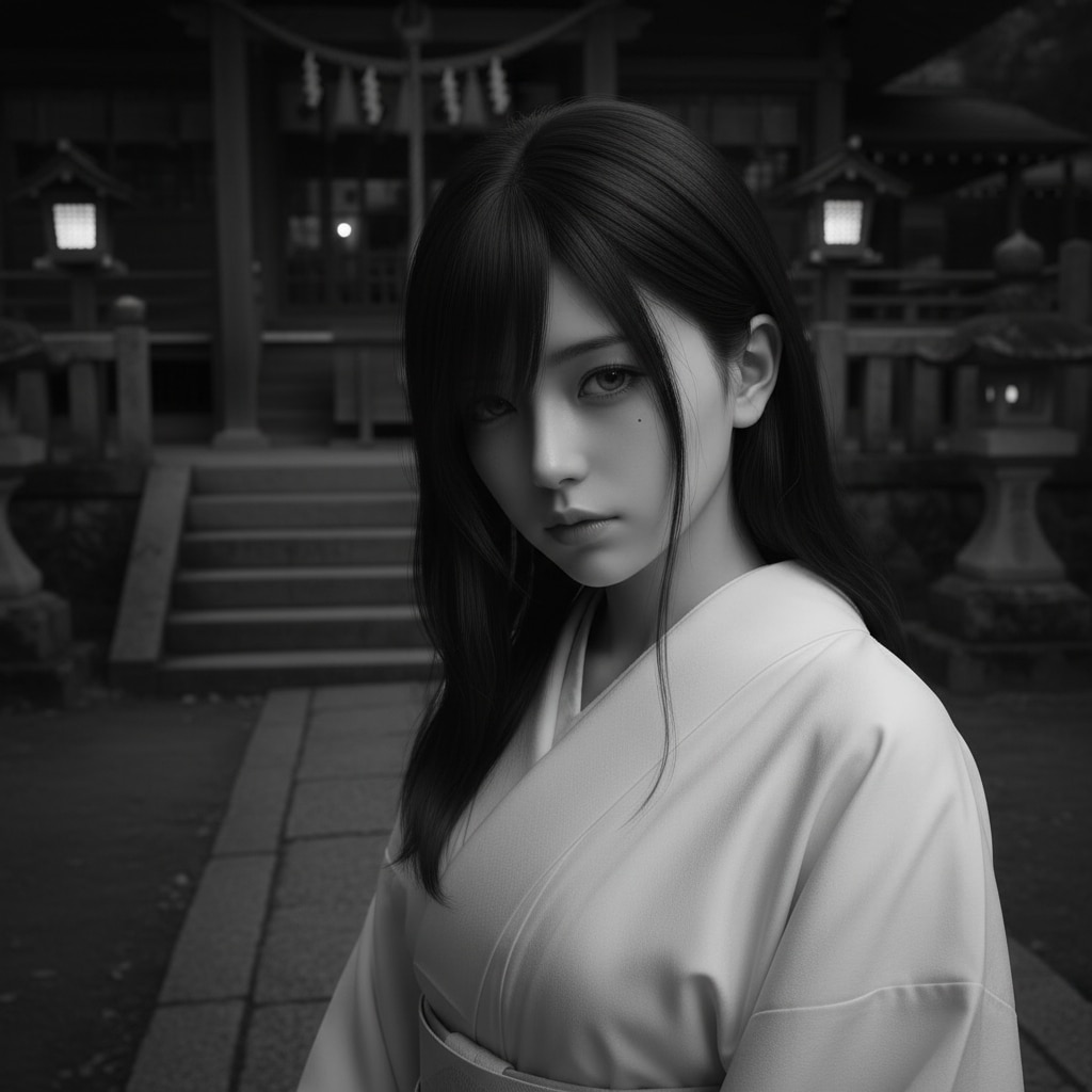 深夜の白装束