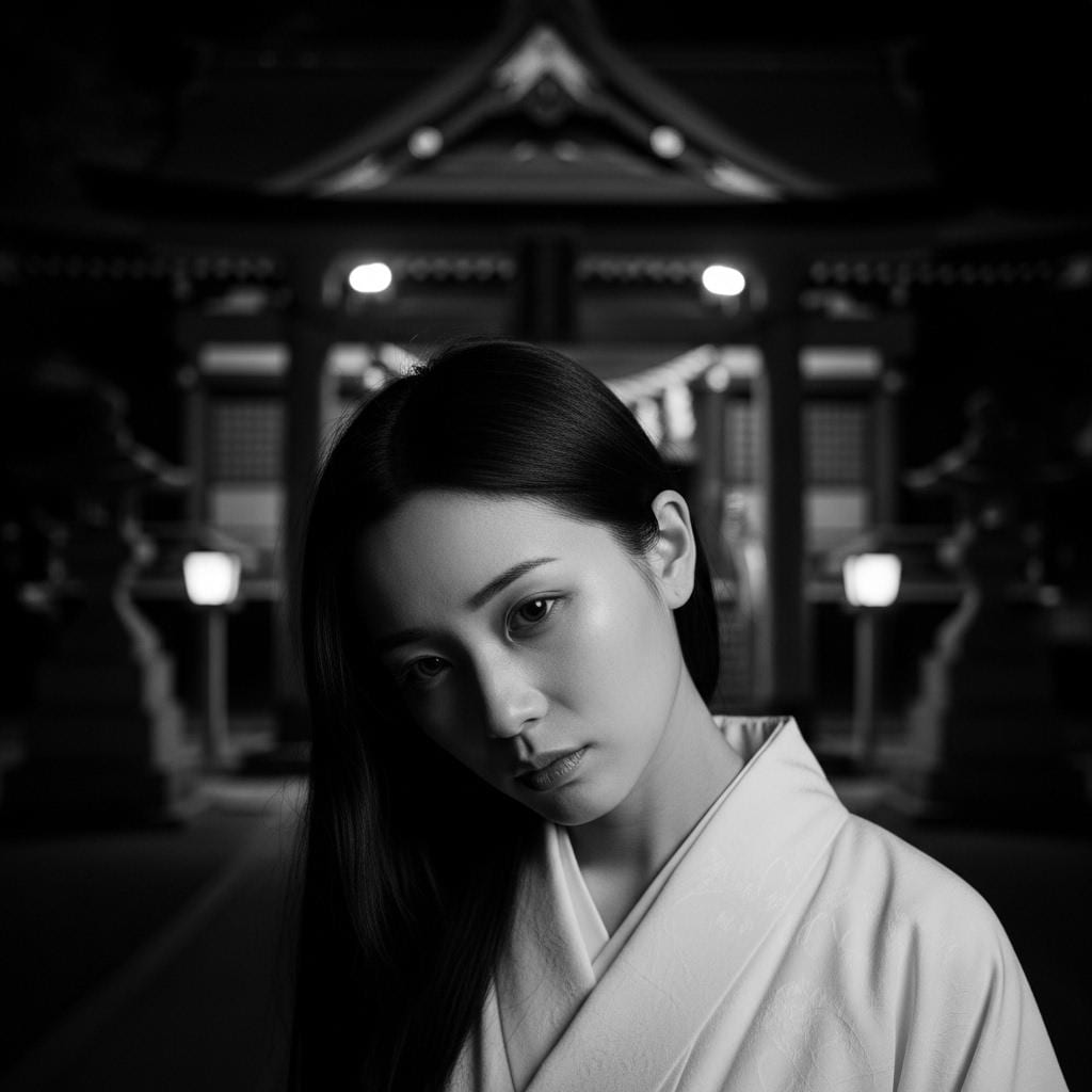 深夜の白装束