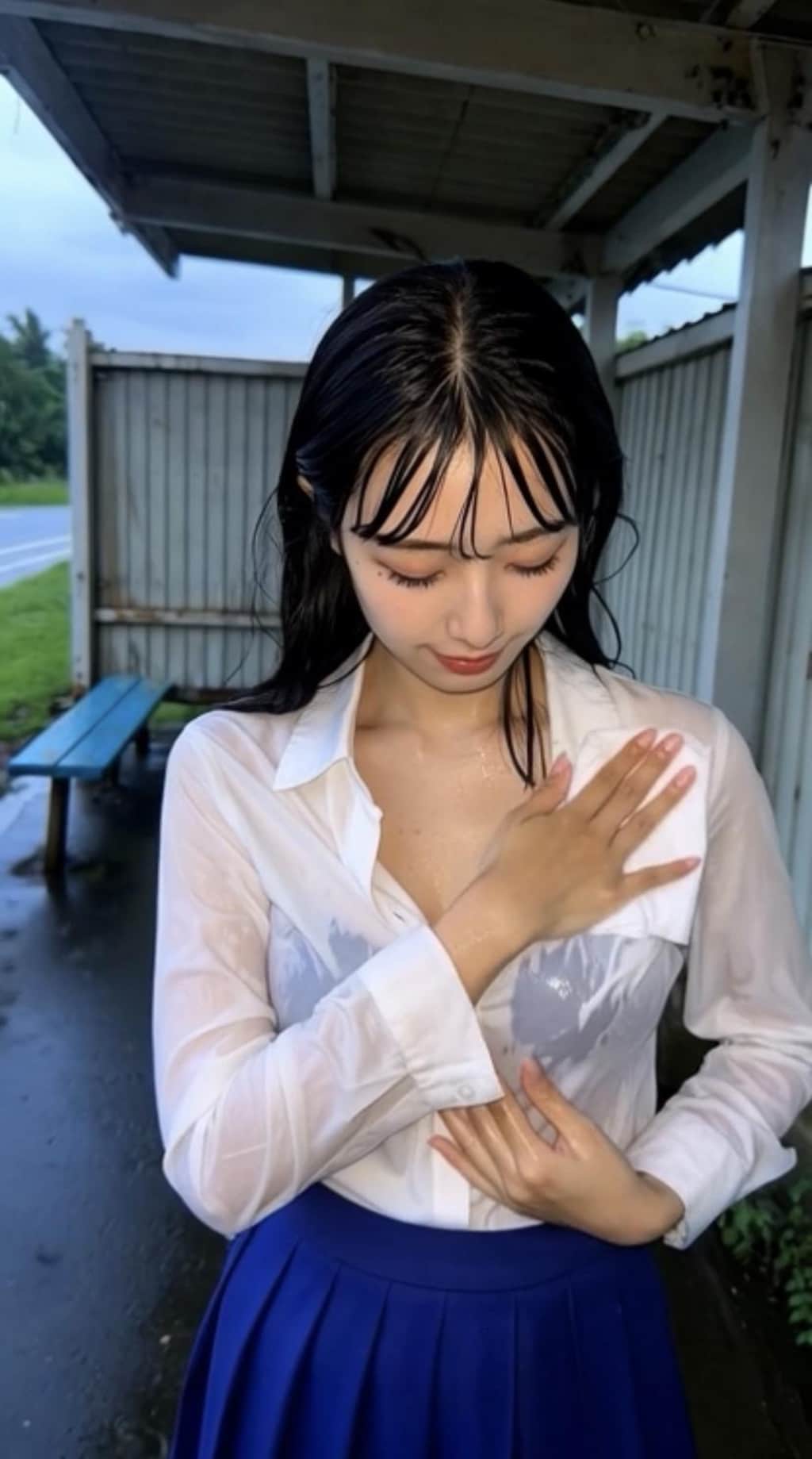 濡れ透けJk2