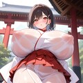 むちむち巫女さん 4枚目