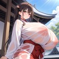 むちむち巫女さん 2枚目