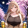 【がぞうどうぞ】ビール片手に夜桜を見に行きましょう 3枚目