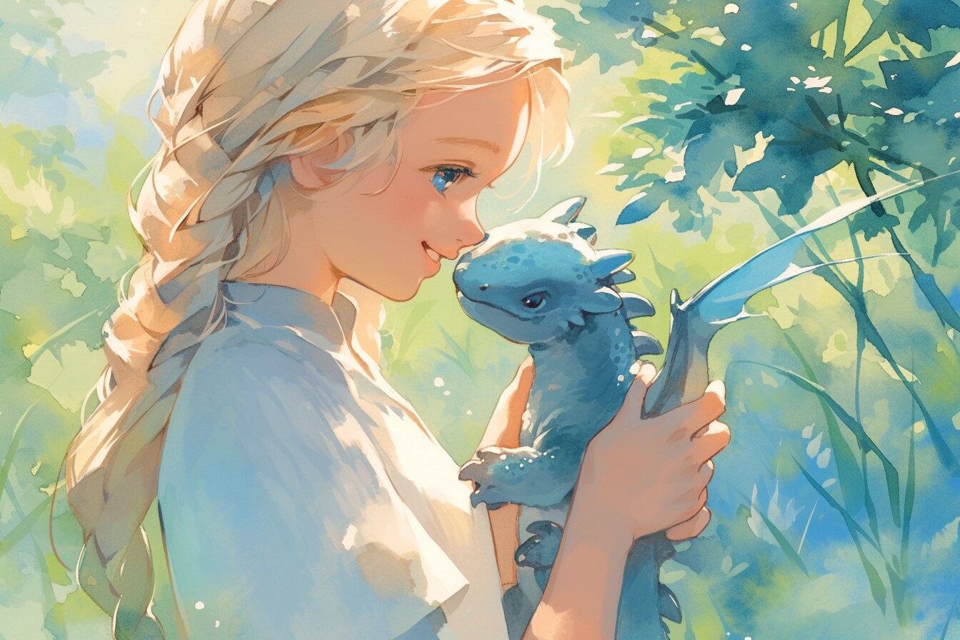 ドラゴンと少女（竜騎士）08 | の人気AIイラスト・グラビア