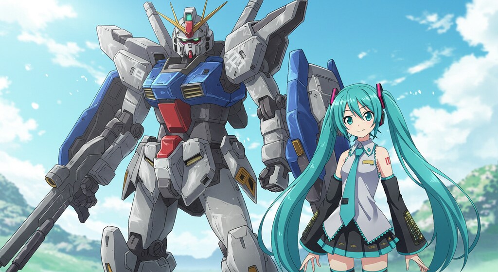 機動戦士ガンダムと初音ミク