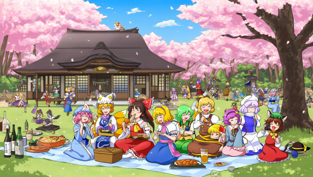 V4,5フル　東方　春の宴会　限界キャラ数