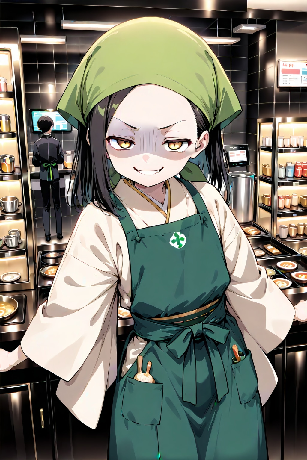 バイト中のユウ子さん