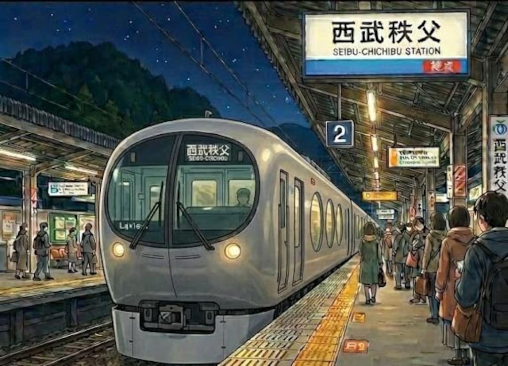 上伊那ぼたんと西武電車