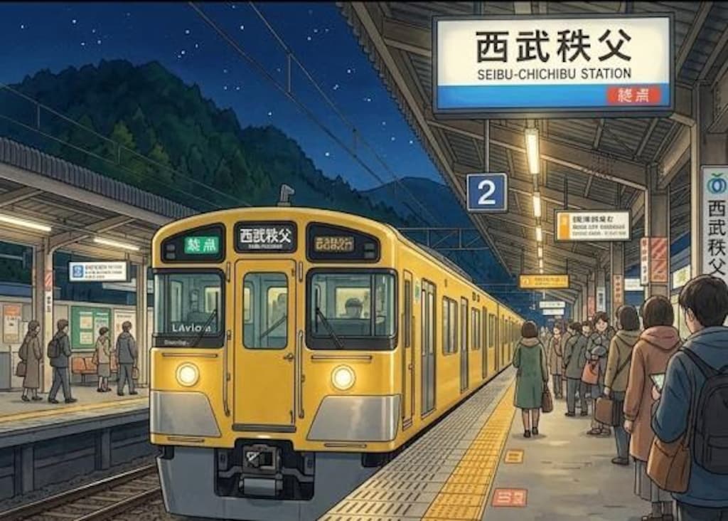 上伊那ぼたんと西武電車