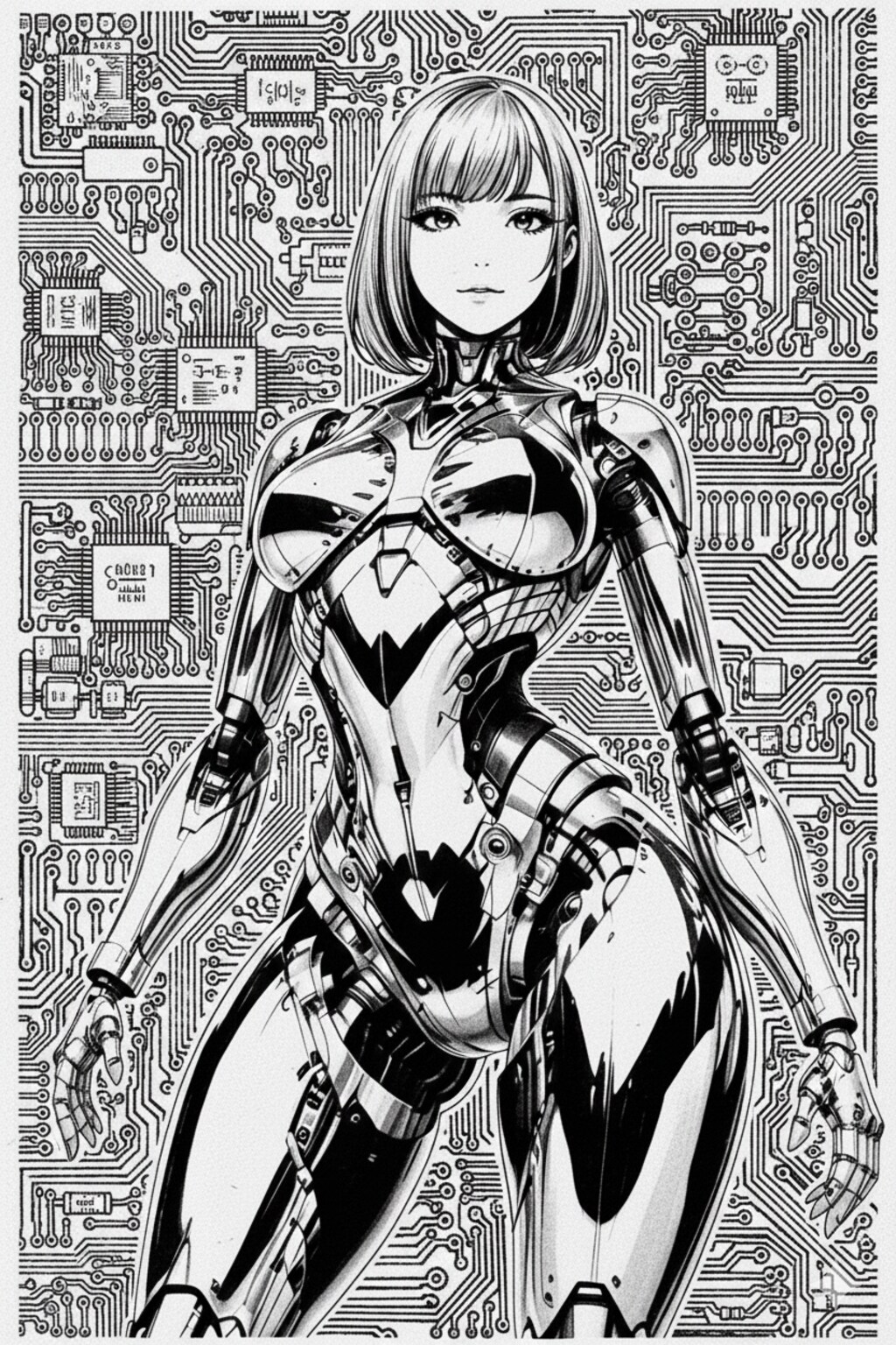 モノクロセリーナちゃん