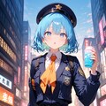 【習作】女性警官　( 二次創作挑戦-失敗 ) 2枚目