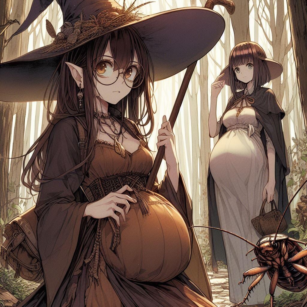 虫の妊婦