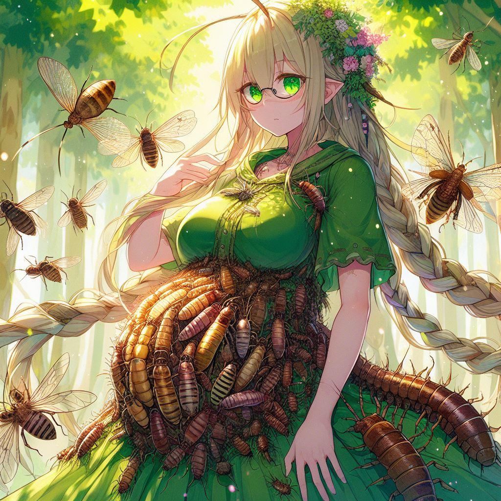虫の妊婦